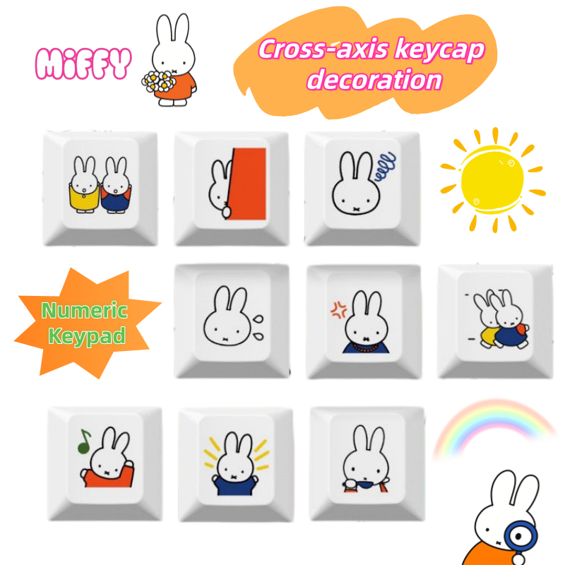 Gaming Keyboard Mechanical - Yeni Miffy tavşan karikatür sevimli klavye
