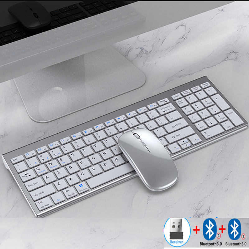 Gaming Keyboard Extension - Jomaa İnce Şarj Edilebilir Bluetooth Klavye
