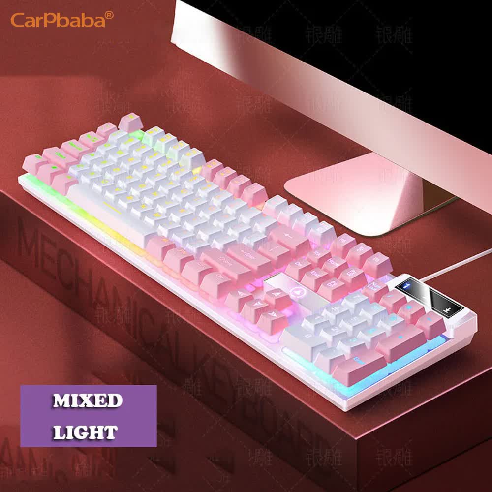 Gaming Keyboard Mobile - Carpbaba K500 104 Tuşlu USB Kablolu