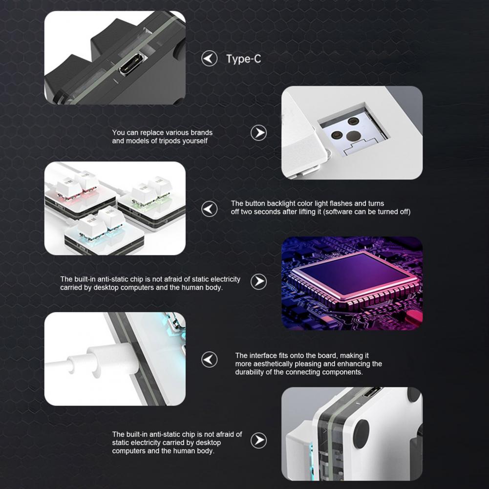 Gaming Keyboard Mobile - Mobil Telefon Veri Kablolu Mini Mekanik