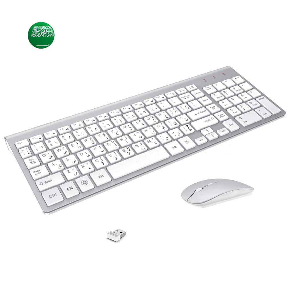 Gaming Keyboard Mobile - Arapça İngiliz Karakteri İnce Kablosuz Klavye