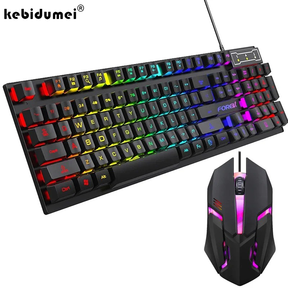 Gaming Keyboard Budget - Kebidumei 104 tuşlu arkadan aydınlatmalı mekanik