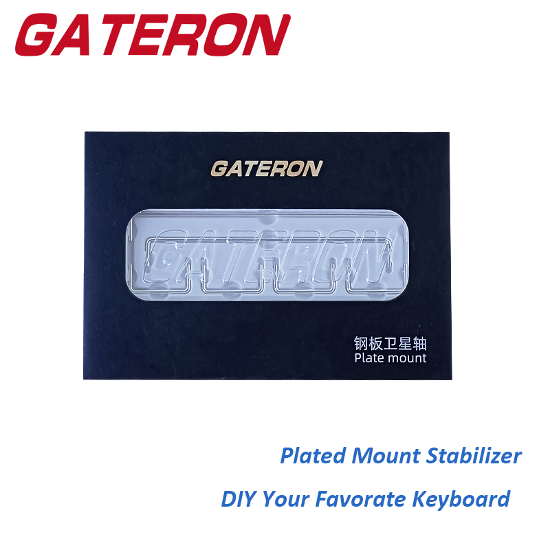 Mechanical Switch Tester - GATERON plaka monte V2 sabitleyici gümüş