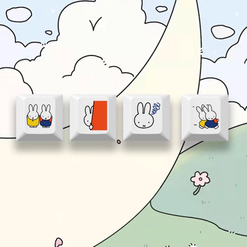 Yeni Miffy tavşan karikatür se - Gaming Keyboard Mechanical incelemesi ve fiyatı