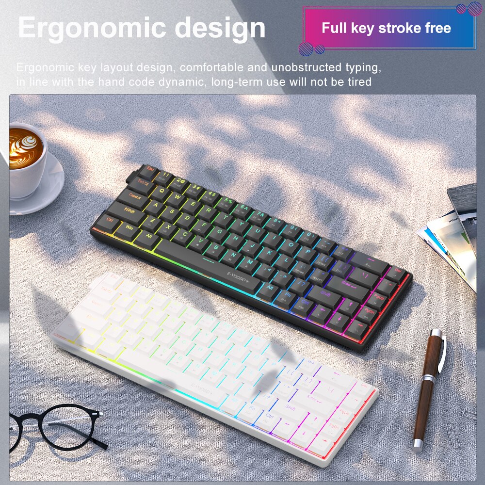 E-YOOSO A68 RGB Mini Ince USB  - Gaming Keyboard Mobile incelemesi ve fiyatı