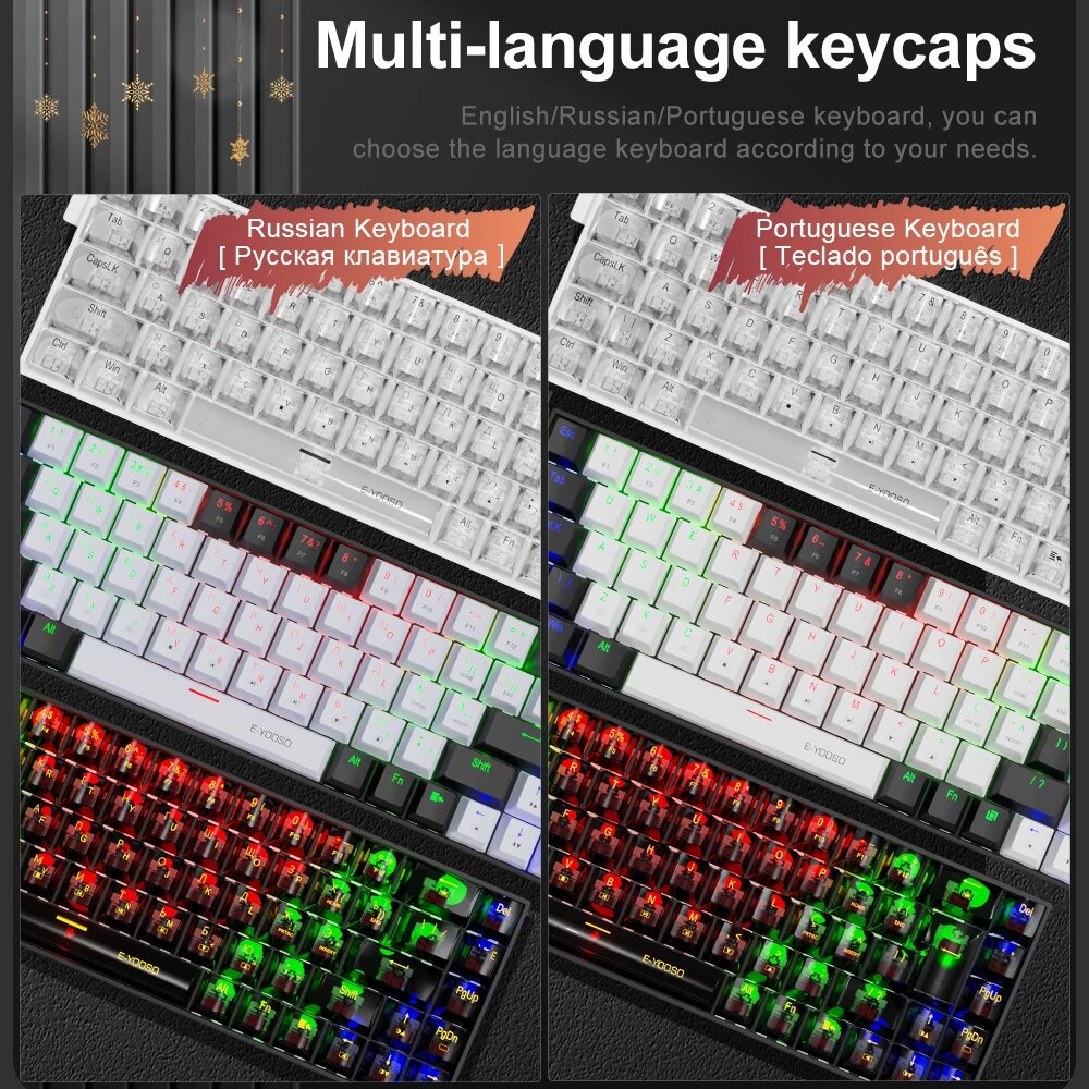 E-YOOSO Z686 USB Mini ince mek - Gaming Keyboard Mobile incelemesi ve fiyatı