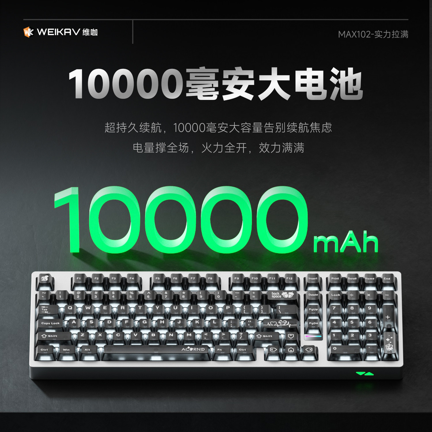 Weika Max102 Alüminyum Kasa Ka - Gaming Keyboard Esports incelemesi ve fiyatı