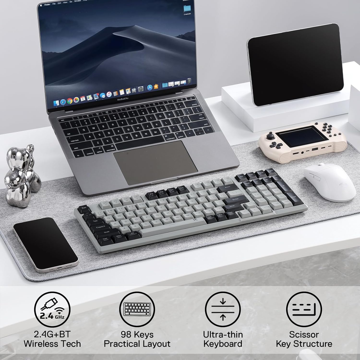 Bkbk7114 düşük profilli 2.4G B - Gaming Keyboard Mobile incelemesi ve fiyatı