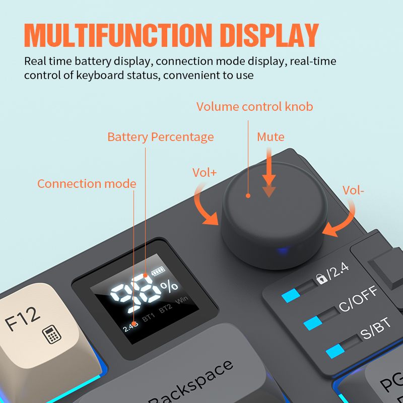 Premium Çift Modlu 2.4G+Blueto - Gaming Keyboard Extension incelemesi ve fiyatı