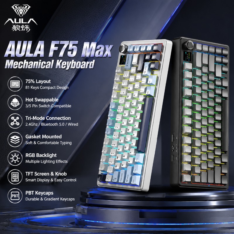 AULA F75 Max Mekanik Klavye %7 - Gaming Keyboard Mechanical incelemesi ve fiyatı