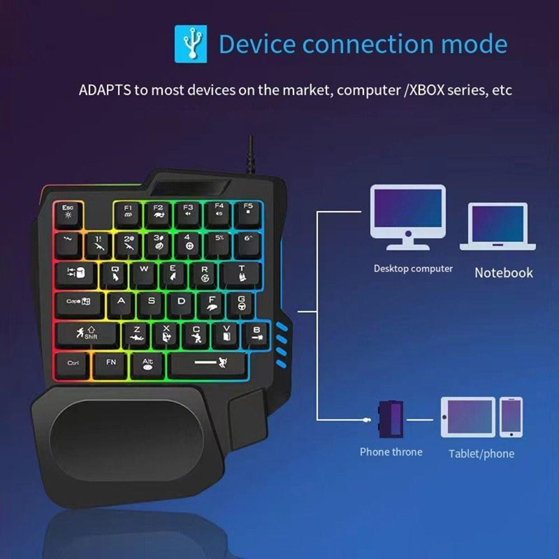 1 adet RGB Oyun Klavyesi Tek E - Gaming Keyboard Budget incelemesi ve fiyatı