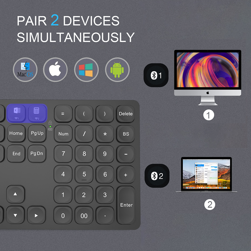 YAY Çift Bluetooth Sayısal Kla - Gaming Keyboard Budget incelemesi ve fiyatı