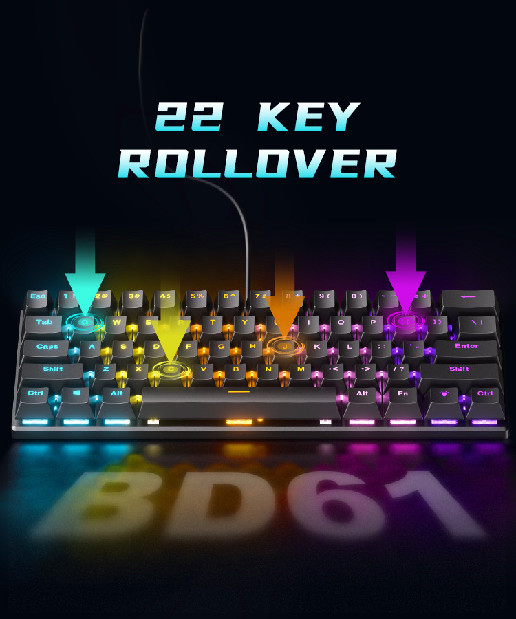 Mekanik Klavye %60 Oyuncu Klav - Gaming Keyboard Budget incelemesi ve fiyatı
