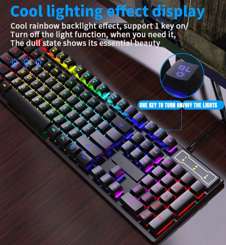 RGB Kablolu Mekanik Klavye 104 - Gaming Keyboard Budget incelemesi ve fiyatı